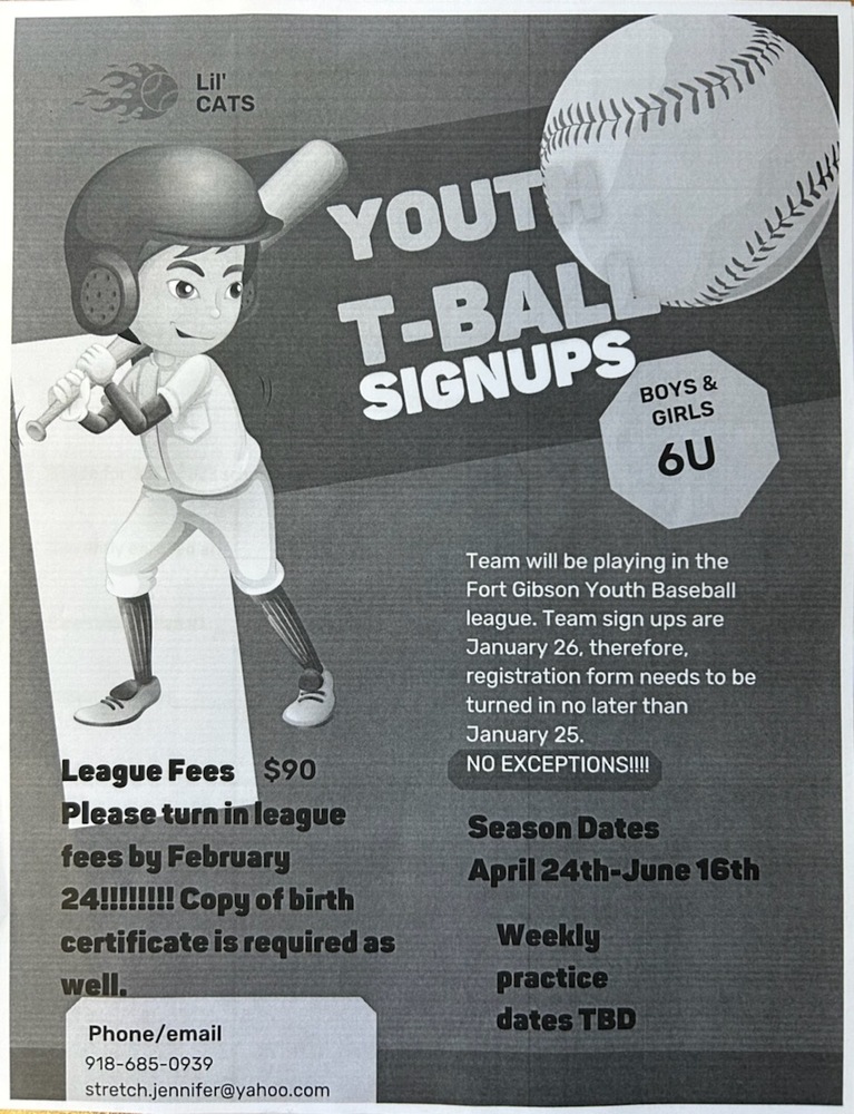 Youth T-Ball Sign-up