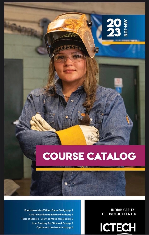 Madison Dishman Represents ICTC on 2023 Course Catalog Cover